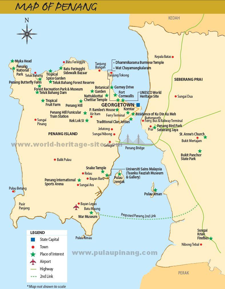 Penang  Map